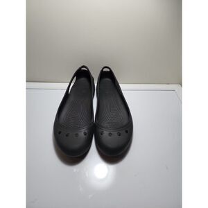Crocs Black flats Size 8